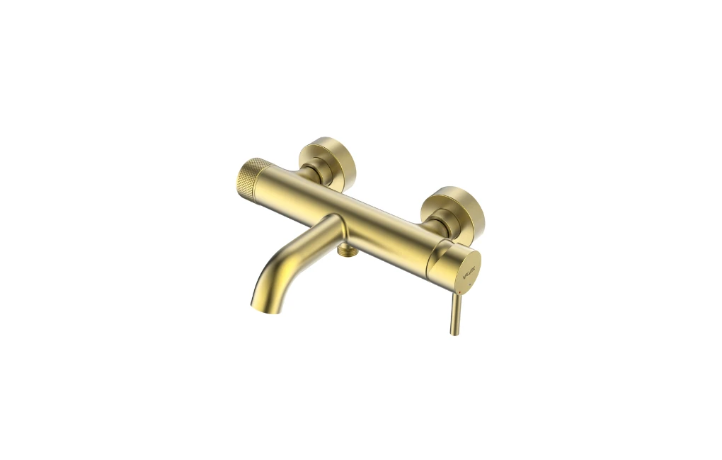 BATERIA WANNOWA ALLORA ŚCIENNA BRUSHED, GOLD