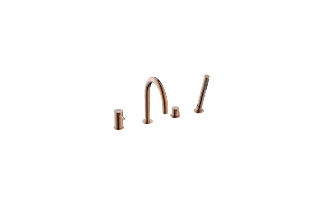 BATERIA WANNOWA ALLORA STOJĄCA 4-OTW., SATIN COPPER 