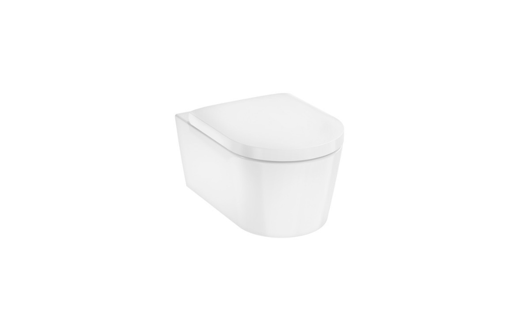 SET MISKA WC ELUPURA S AQUAHELIX FLUSH Z DESKĄ SLIM WOLNOOPADAJĄCĄ WYPINANĄ, BIAŁY 54 cm