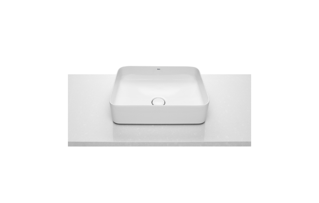 UMYWALKA STAWIANA INSPIRA SQUARE BIAŁA Z KORKIEM CERAMICZNYM, 50 cm
