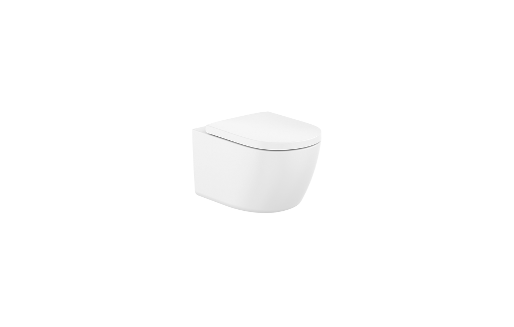 SET WC MERIDIAN VORTEX Z DESKĄ WYPINANĄ WOLNOOPADAJĄCĄ BIAŁY, 54 cm