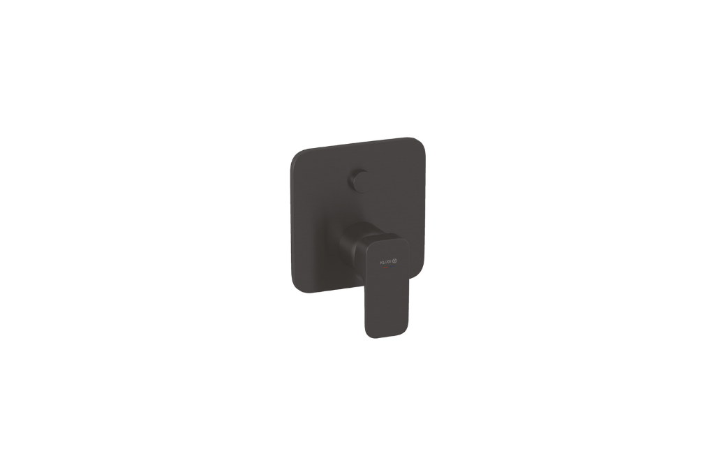 BATERIA WANNOWO-NATRYSKOWA PODTYNKOWA RENON PUSH&SWITCH, CZARNY SZCZOTKOWANY