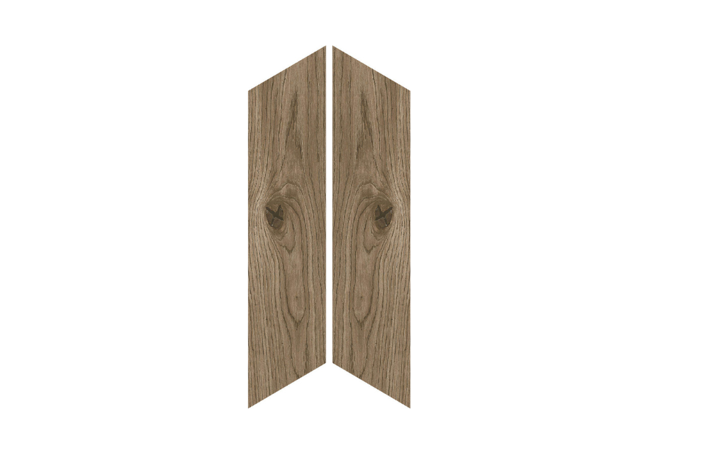 PŁYTKA GRES VIVO 11x54 cm CHEVRON, TABACCO