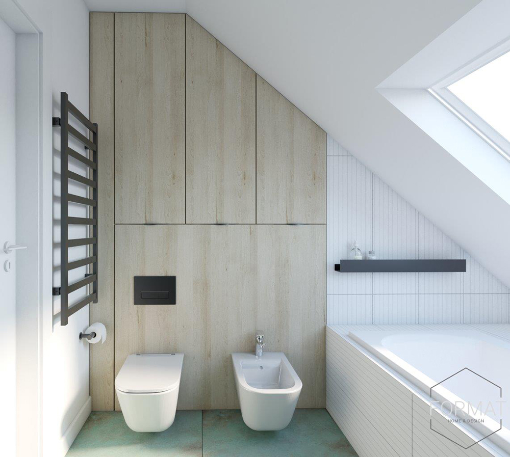 Aranżacja łazienki przygotowana przez studio FORMAT HOME&DESIGN 