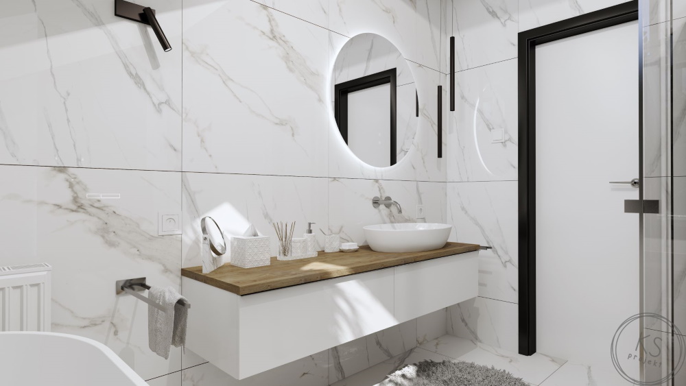 Minimalistyczna aranżacja łazienki w nowoczesnym stylu