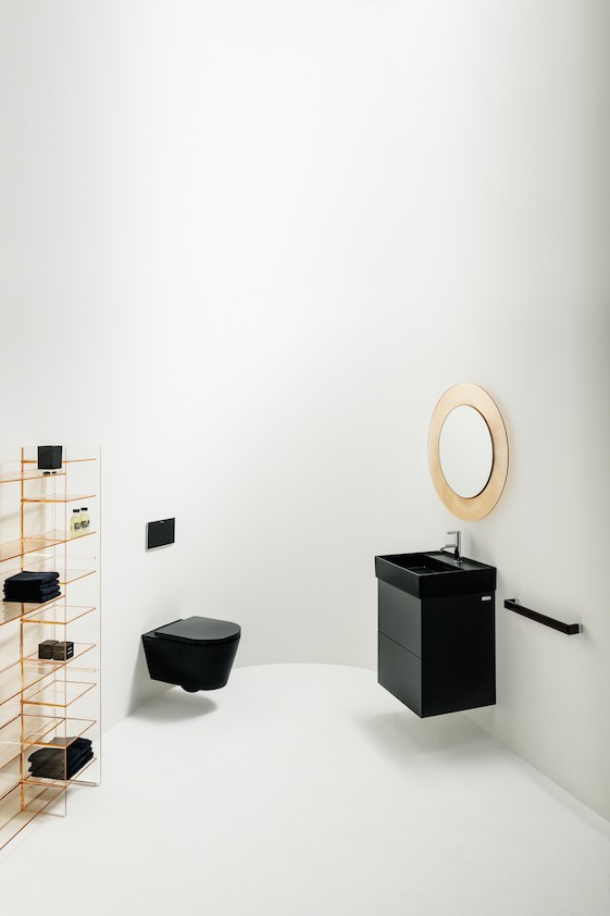 minimalistyczny design łazienki