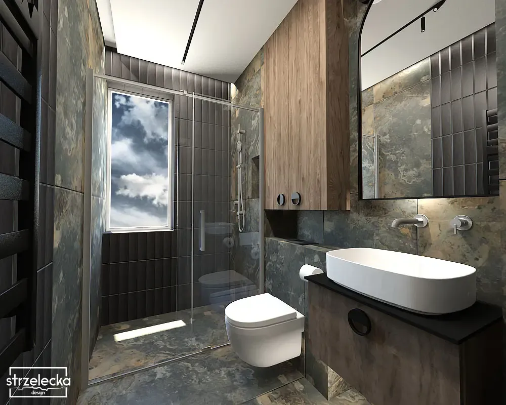 mała nowoczesna łazienka