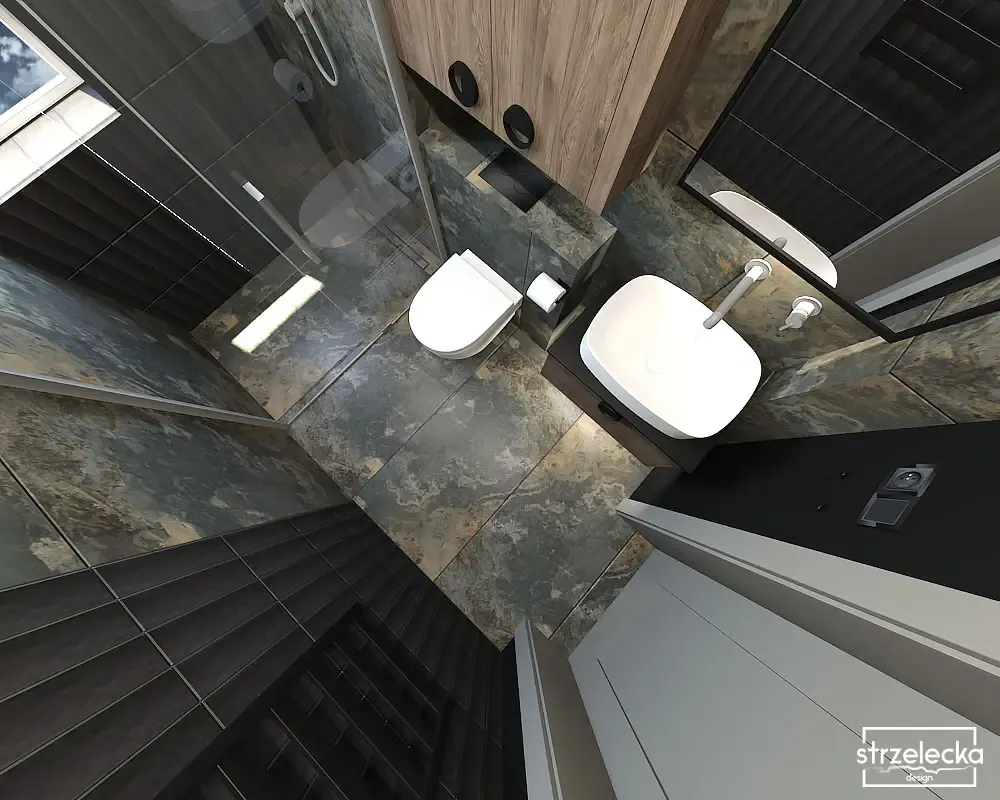 projekt łazienki Strzelecka Design