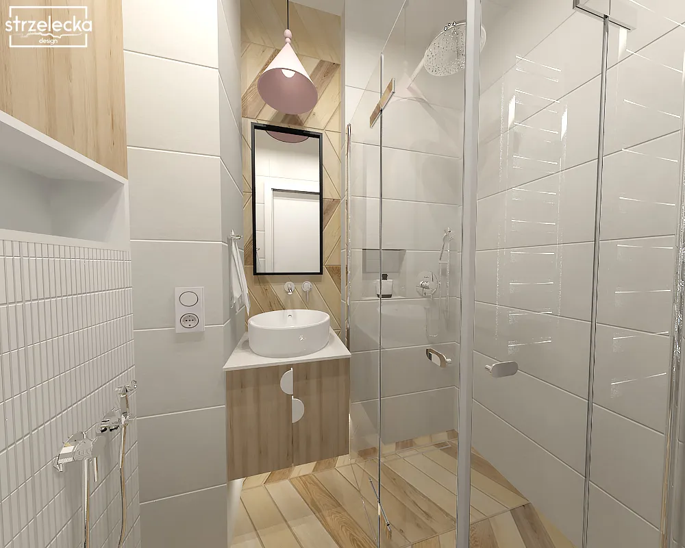Mała przestronna łazienka