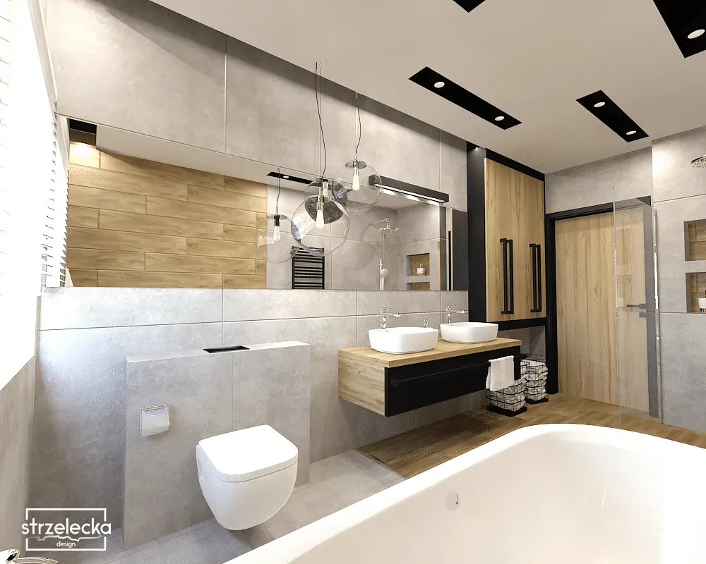 podłużna łazienka