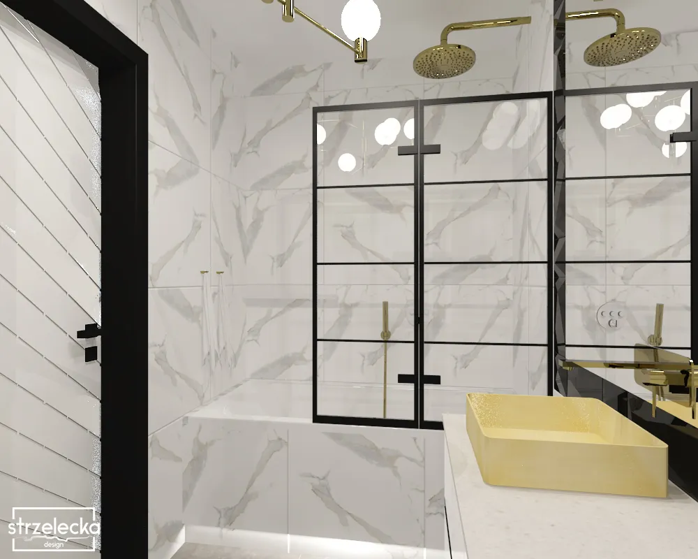 oryginalna wanna z parawanem