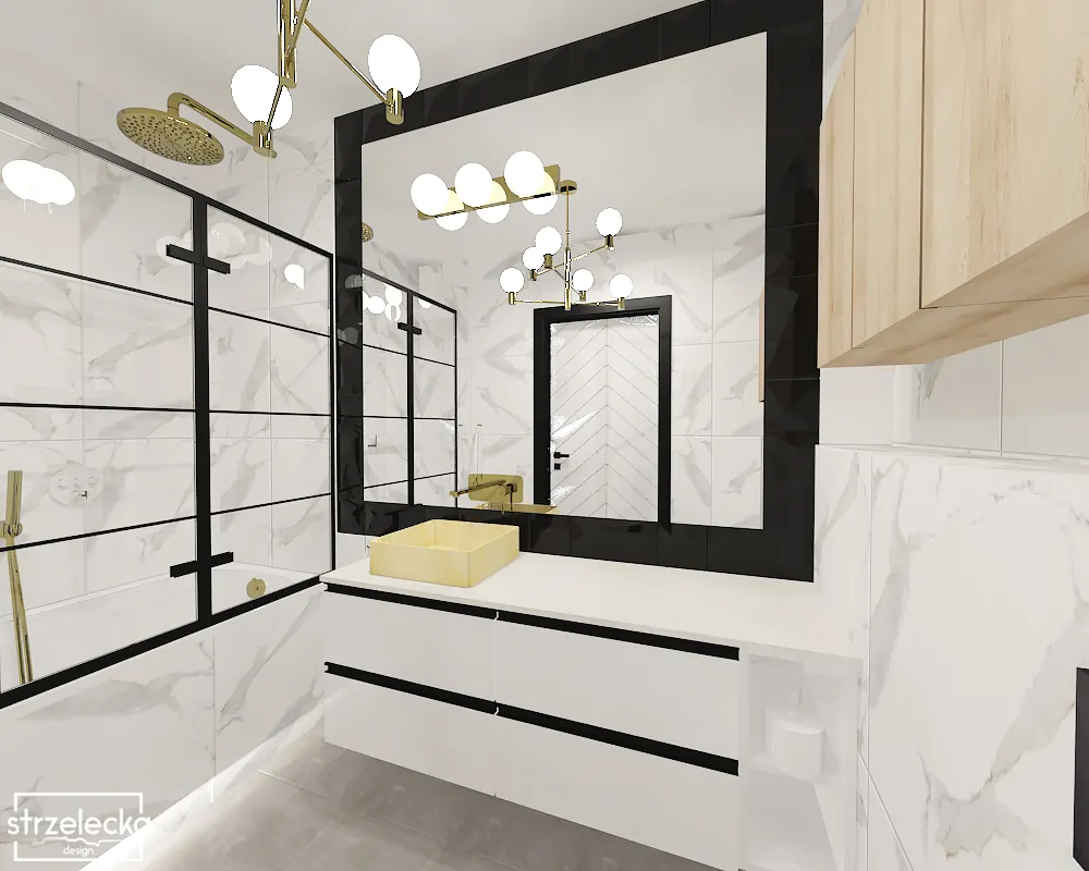 nowoczesna strefa umywalki