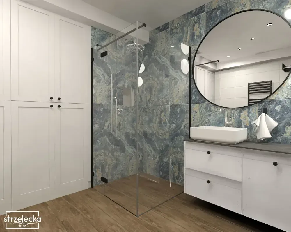 lazurowa łazienka