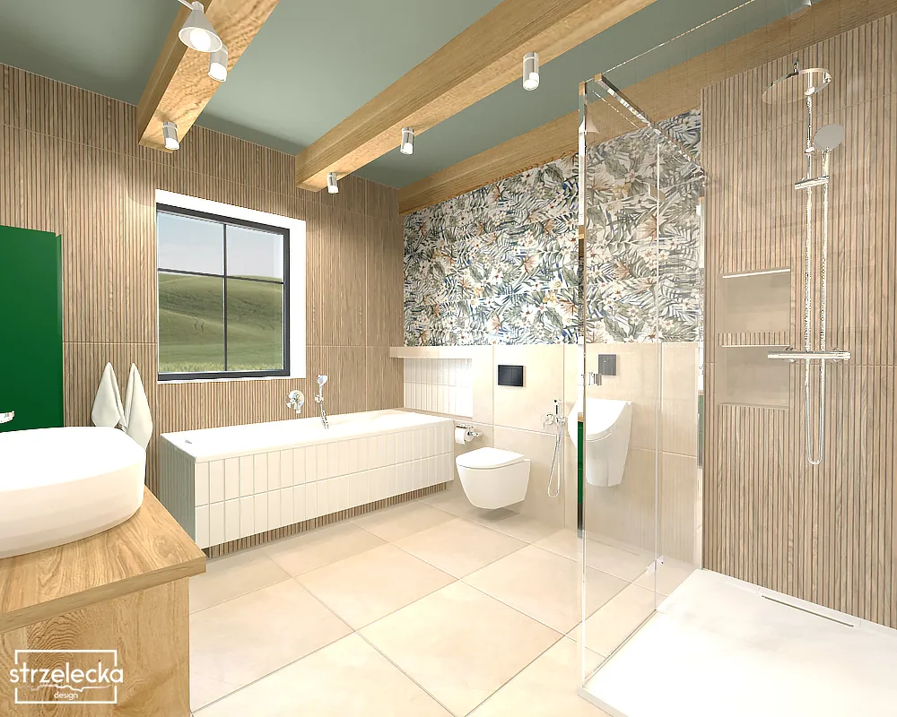 łazienka z obrazem 2