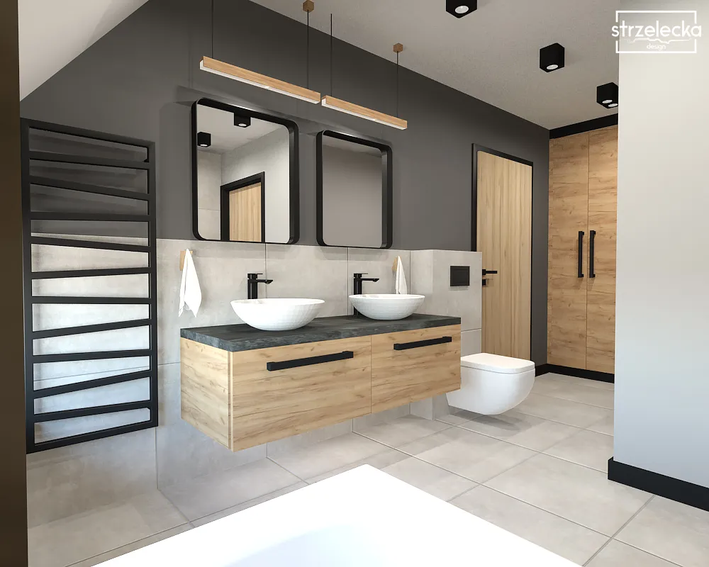 podwójna strefa umywalkowa