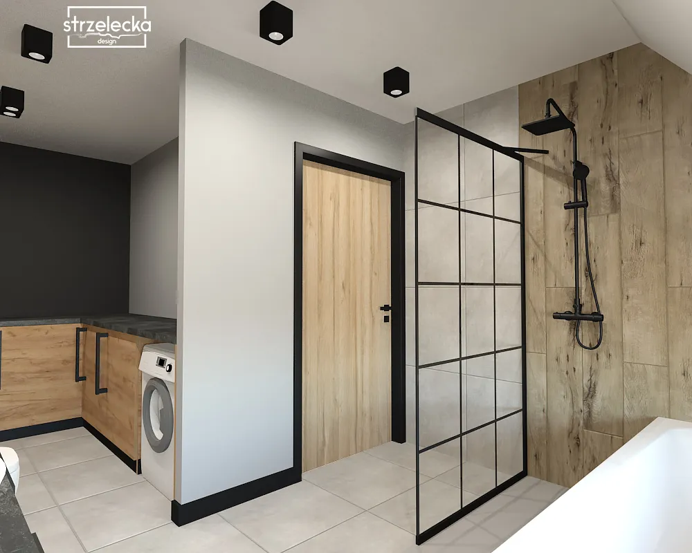 ekonomiczny układ łazienki