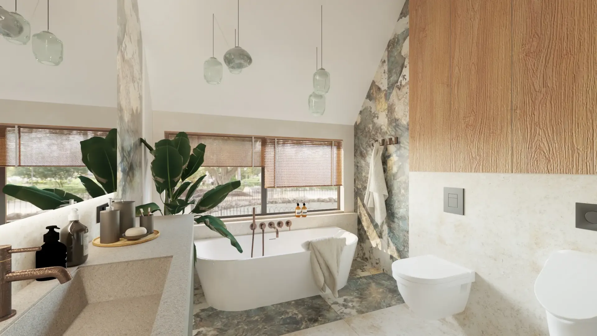 łazienka spa z wanną