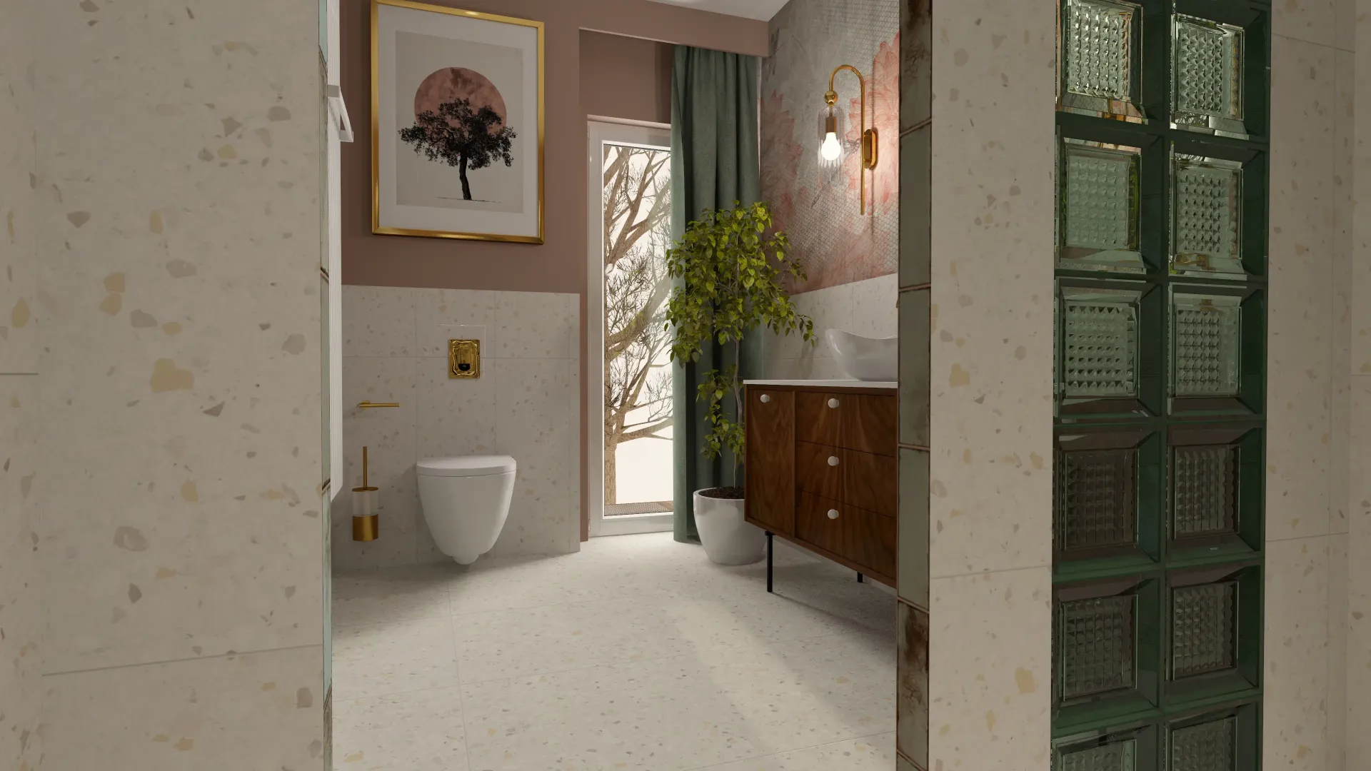 inspiracja małej łazienki