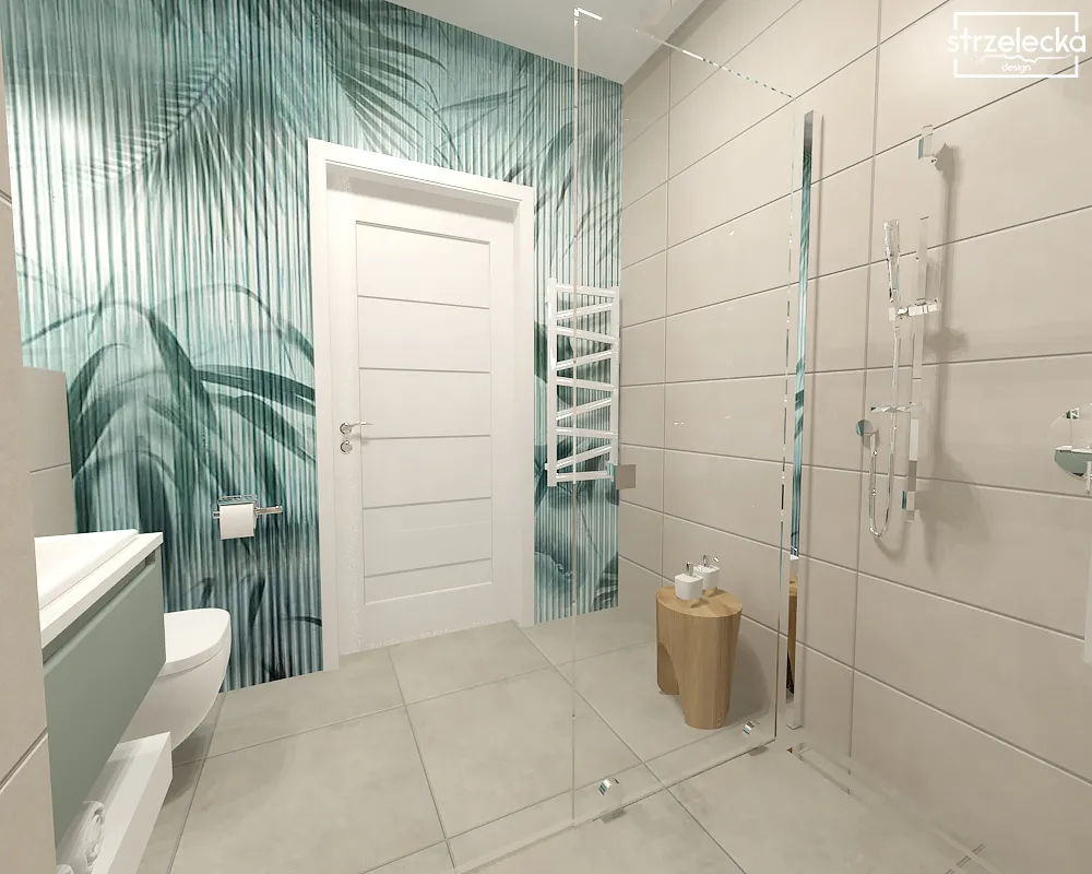 zielona łazienka