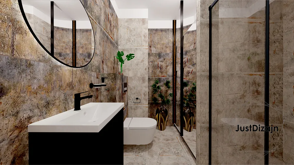 Industrialna łazienka