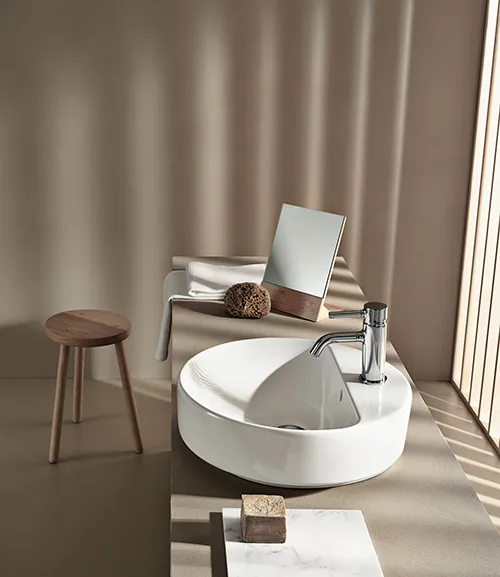 Dodatki do łazienki w stylu Milky Calm