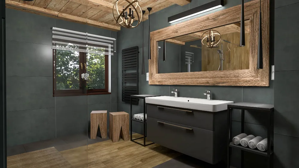 Łazienka bliska naturze 