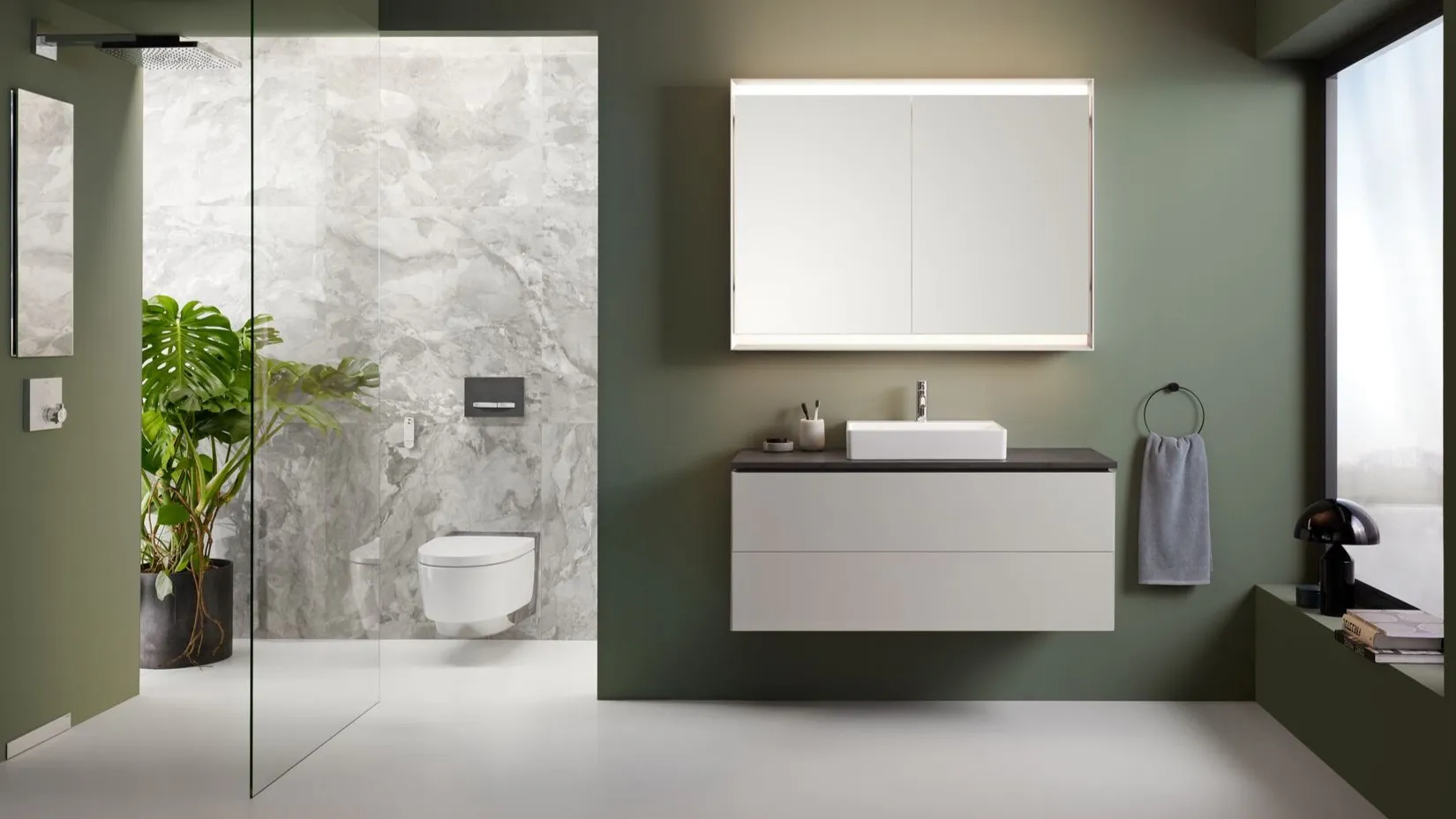 Łazienka z Toaletą Myjącą Geberit Aquaclean