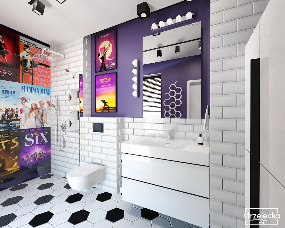 Oryginalna łazienka dla miłośników… musicali