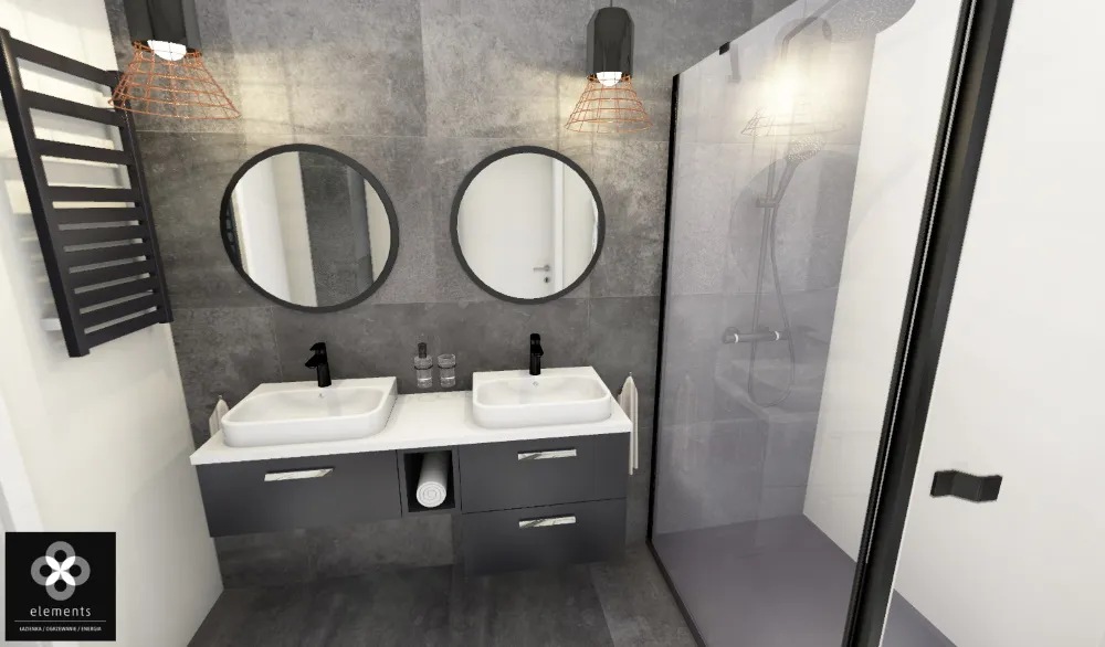 piękna i nowoczesna łazienka