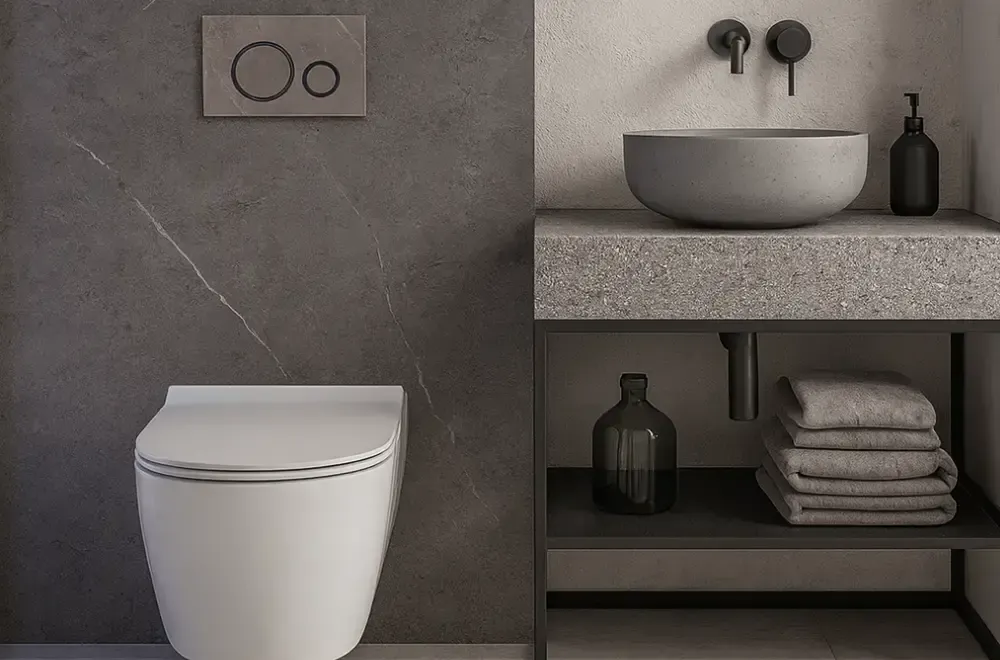 marmurowy przycisk spłukujący