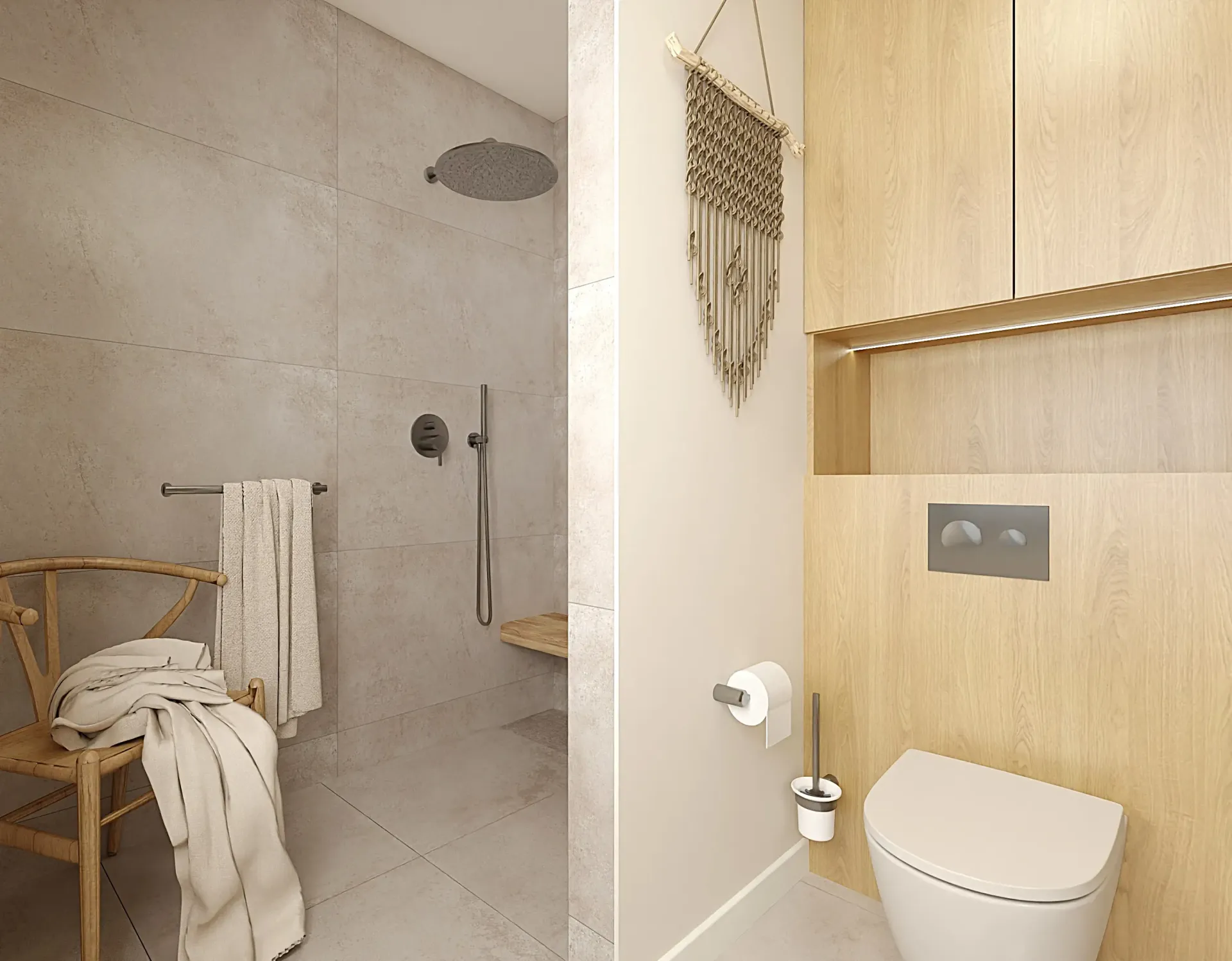 otwarta strefa prysznicowa