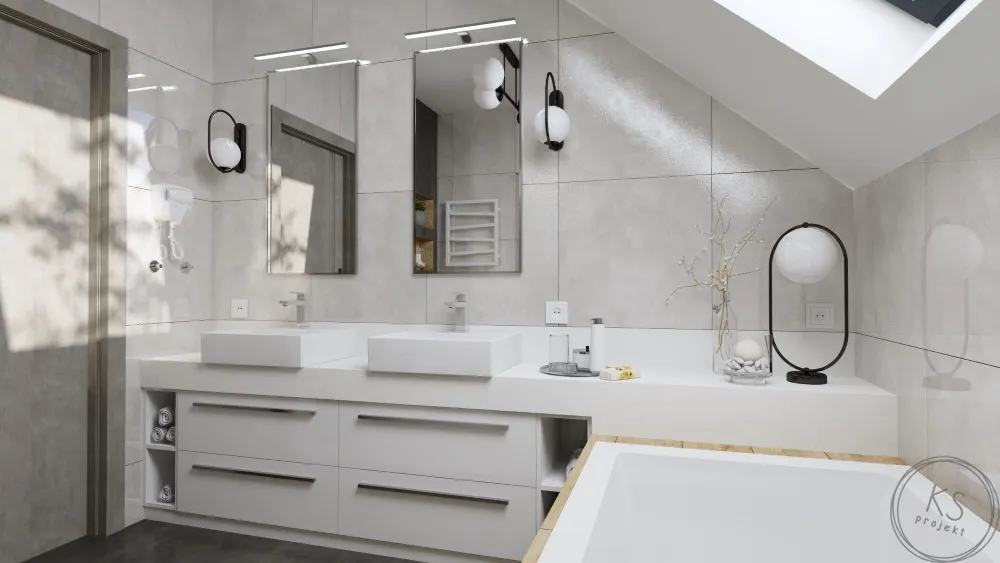 Szykowna łazienka w stylu modern