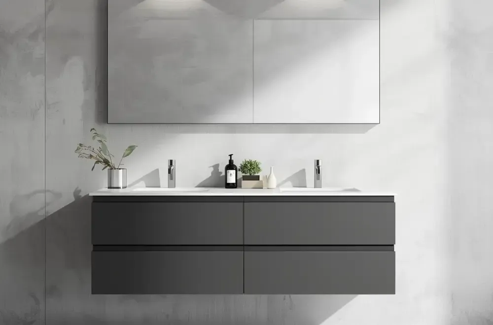 ciemna matowa szafka