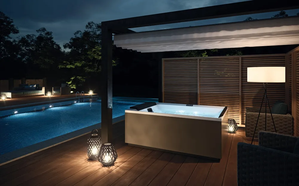 wanna ogrodowa z hydromasażem