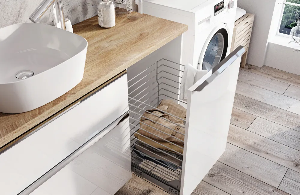 Wykończenia szafek łazienkowych