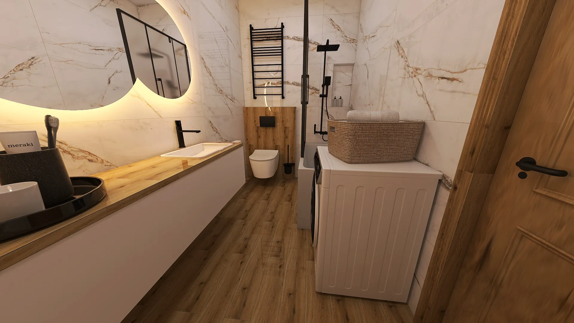 minimalistyczna łazienka