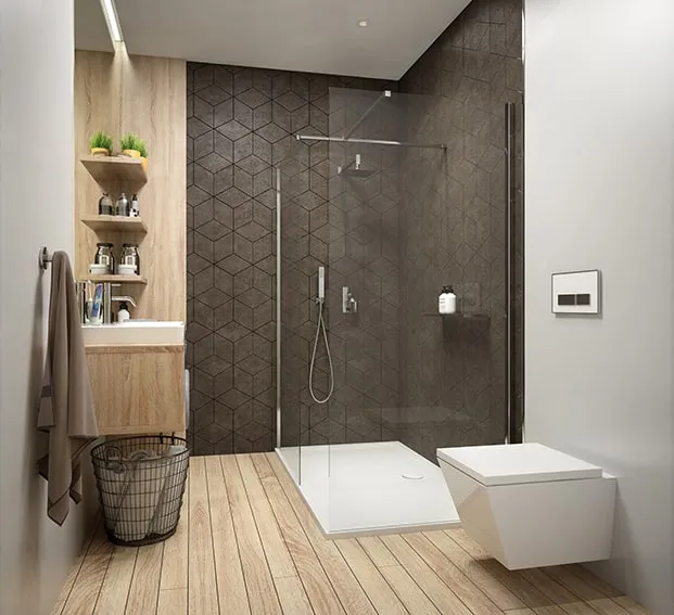 mała łazienka w bloku