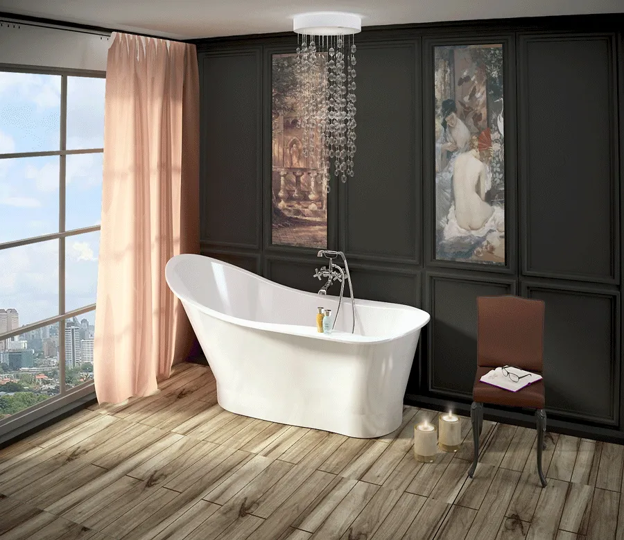 oryginalny kształt wanny