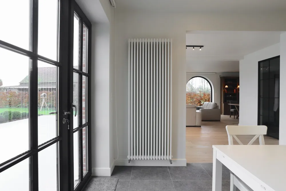 żeberkowy grzejnik w nowoczesnym stylu
