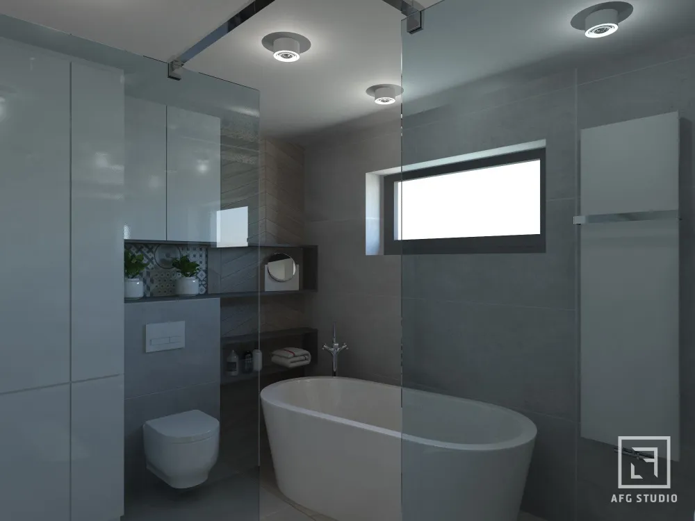 wanna w nowoczesnej łazience