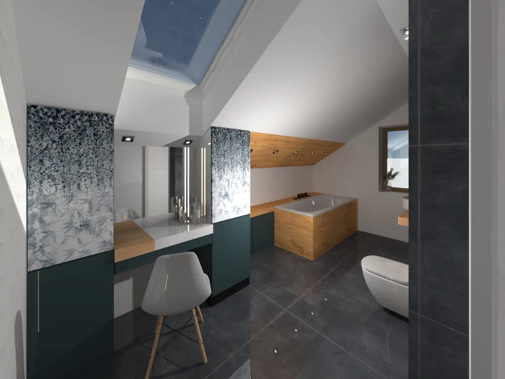 elegancka łazienka z wanną