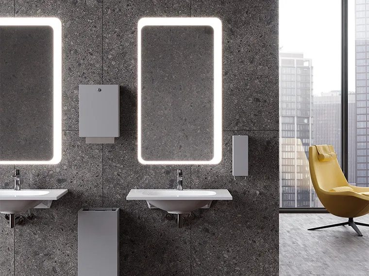 nowoczesna strefa umywalkowa