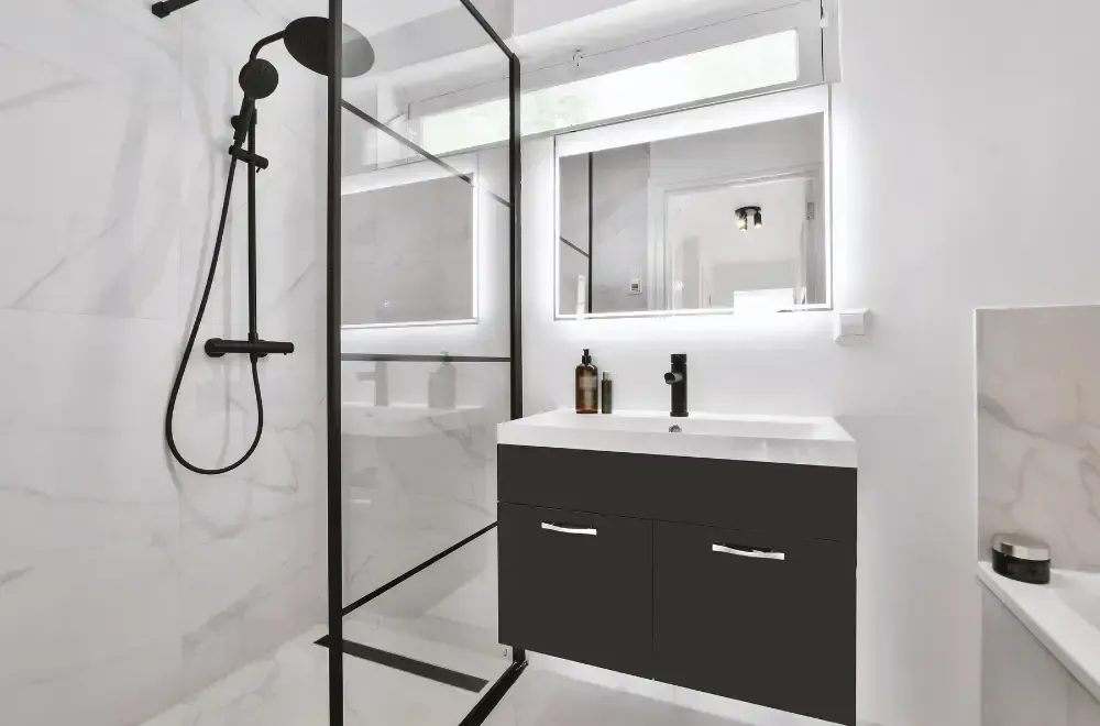 czarny drzwi do kabiny