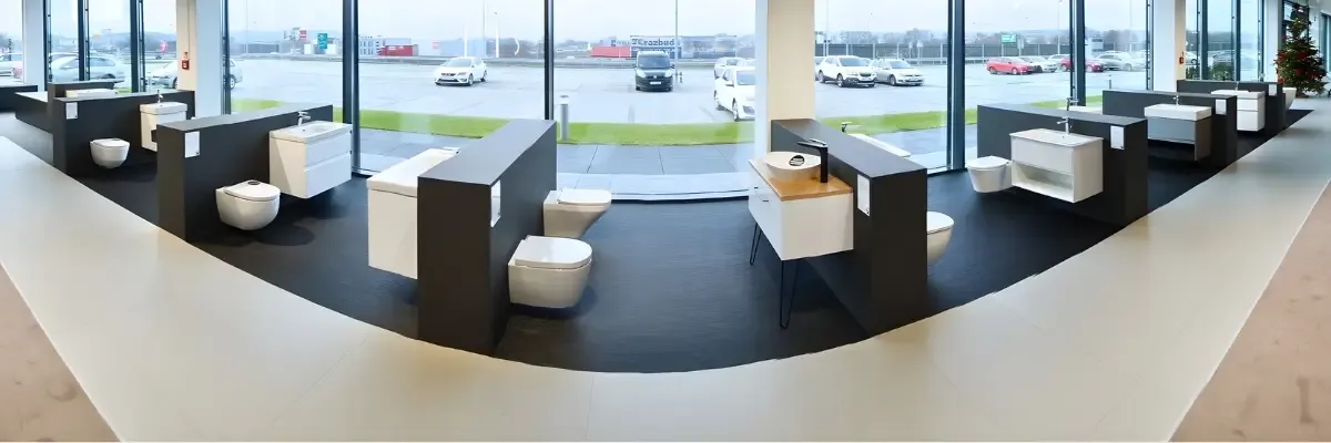 Meble łazienkowe - showroom w salonie łazienek