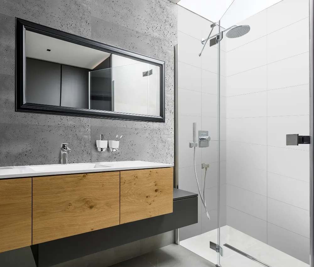 Metamorfoza łazienki - modna łazienka