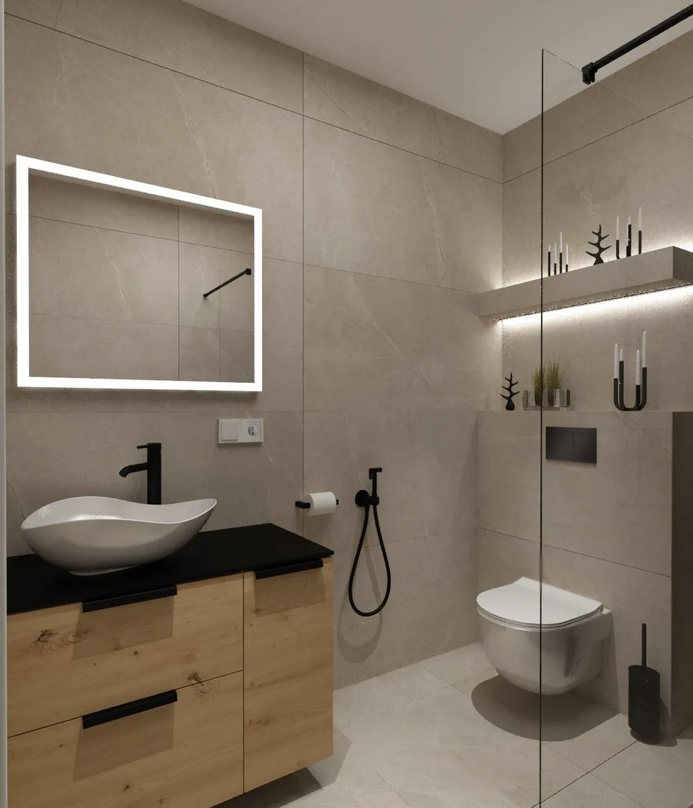 minimalistyczna łazienka