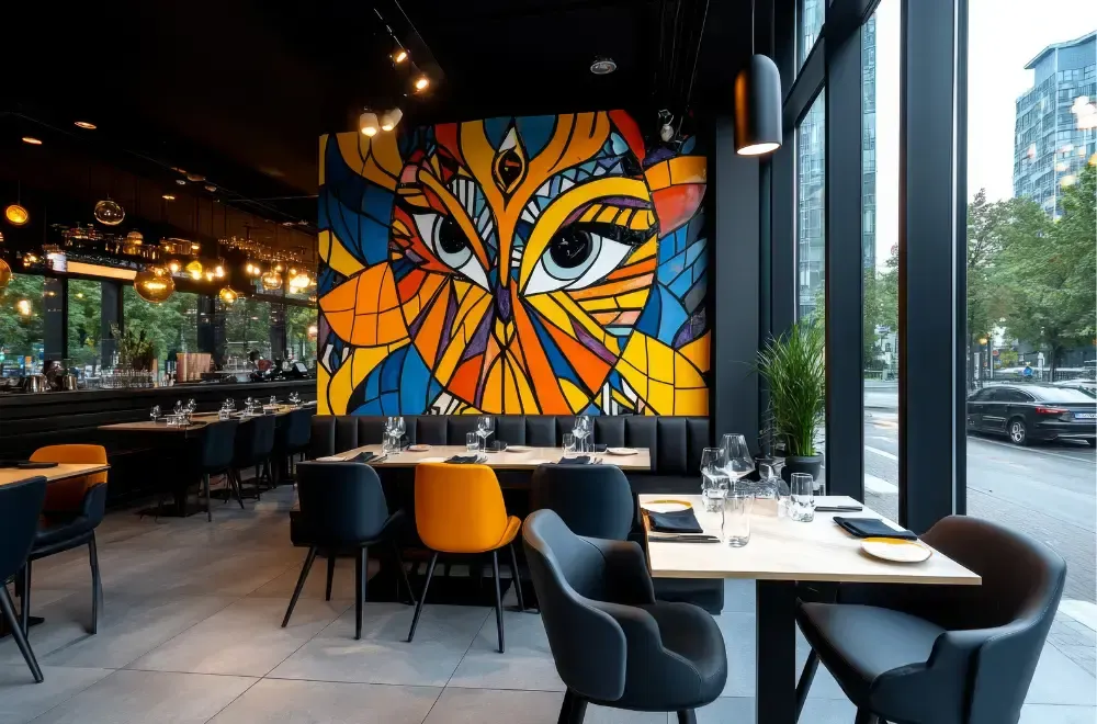 mozaika w restauracji