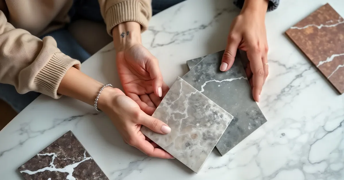 płytki w salonie elements