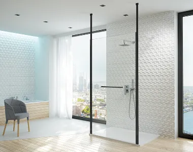 sanplast czarne kabiny