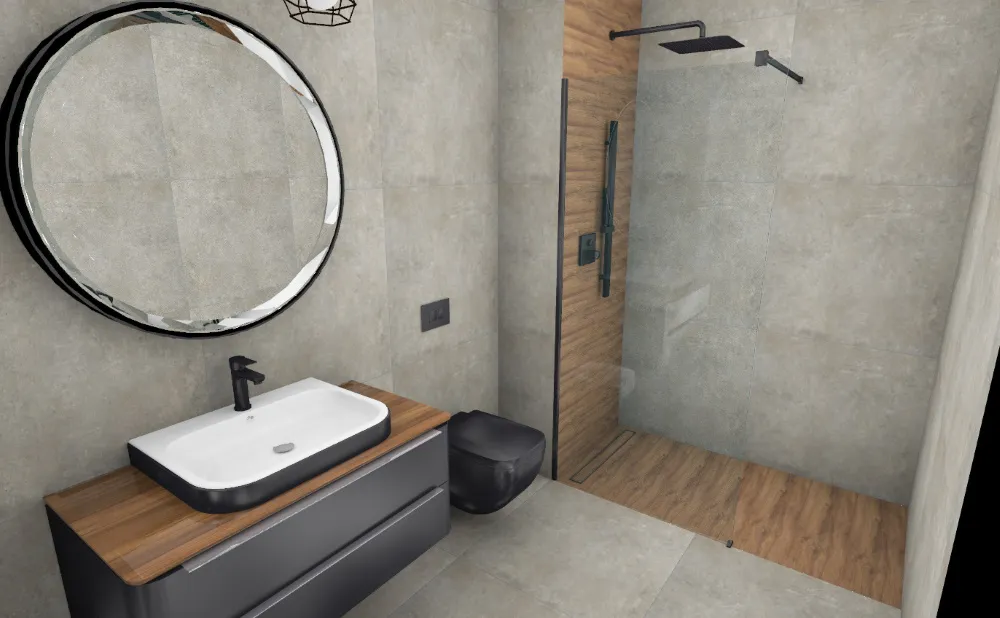 prosty design łazienki